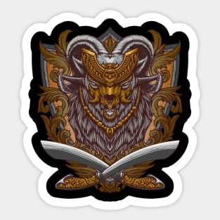 Lamb artwork Sticker